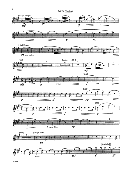 New World Symphony: 1st B-flat Clarinet