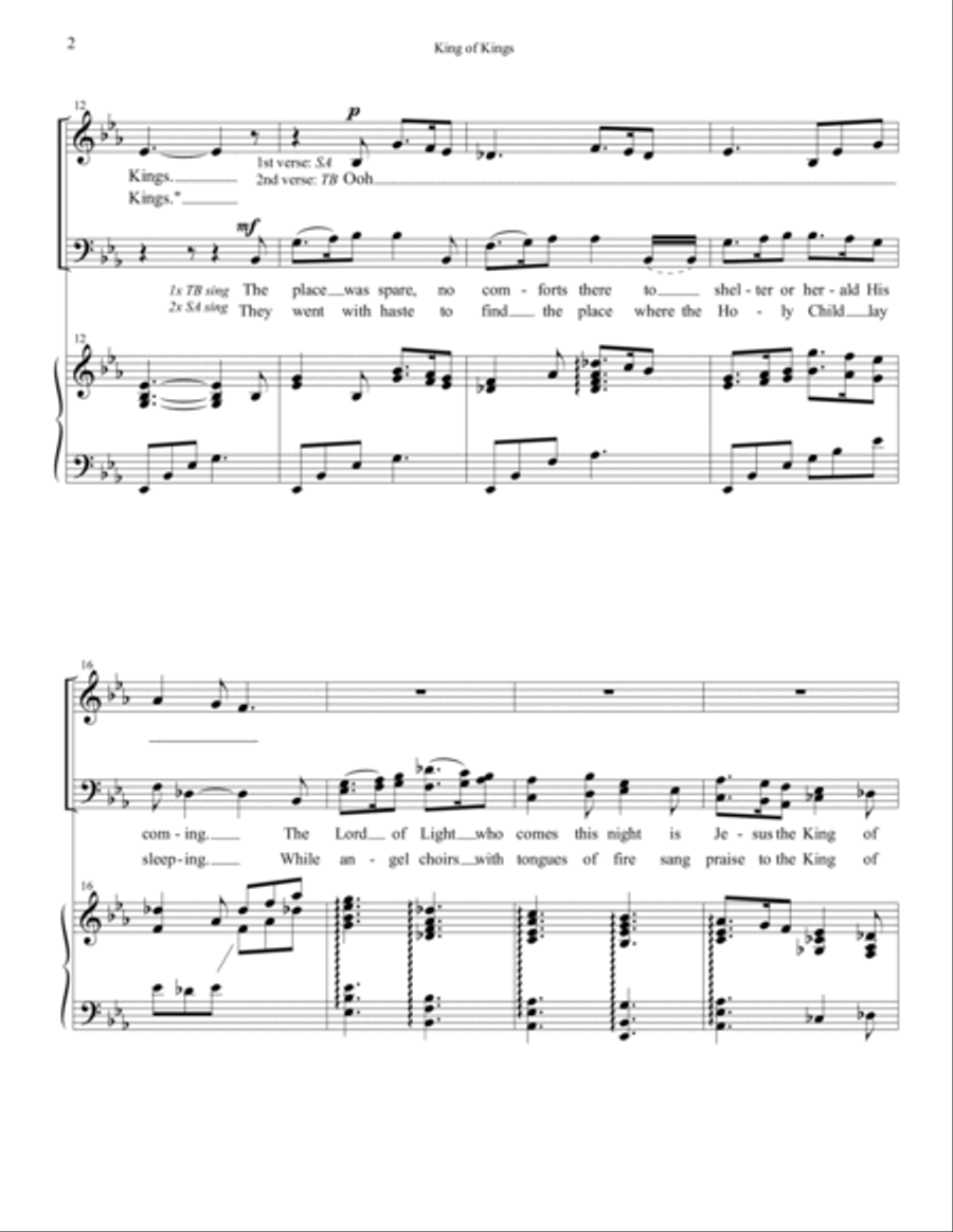 King of Kings - SATB 4-Part scores gallery preview page 3