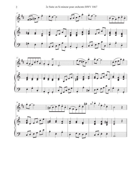 2e Suite en Si mineur pour Orchestre BWV 1067 image number null