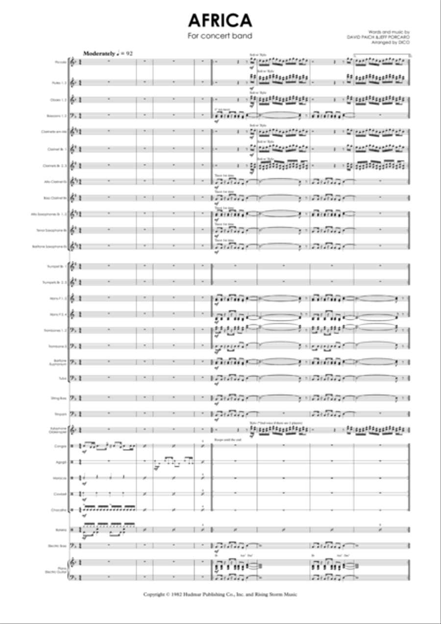 Africa Concert Band scores gallery preview page 4