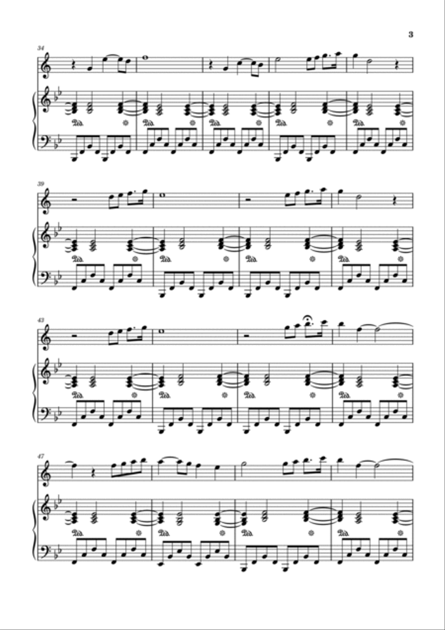 I Have A Dream B-Flat Trumpet scores gallery preview page 3