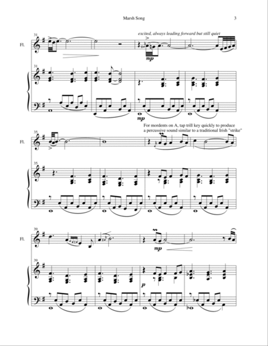 Marsh Song Woodwind Duet scores gallery preview page 3