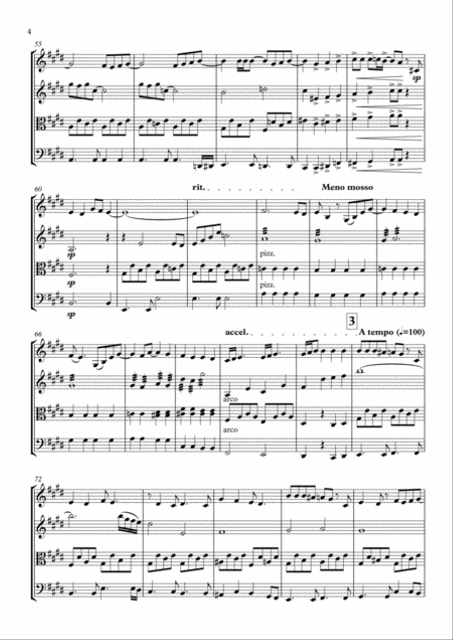 Thank You For The Music Thank You For The Music String Quartet scores gallery preview page 5