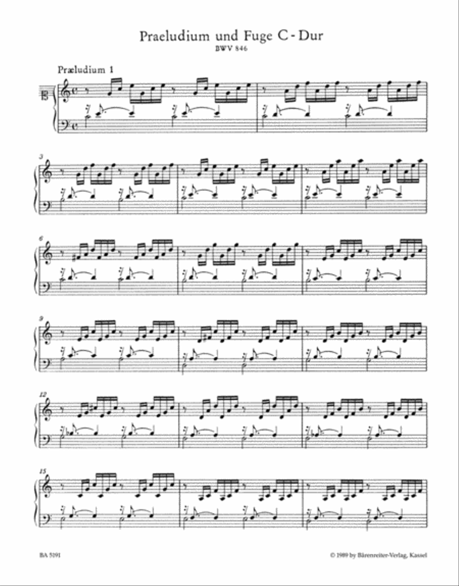 The Well-Tempered Clavier I BWV 846-869 Harpsichord scores gallery preview page 2