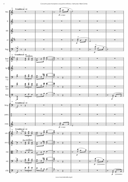 Concerto para trompete e orquestra sinfônica (grade)