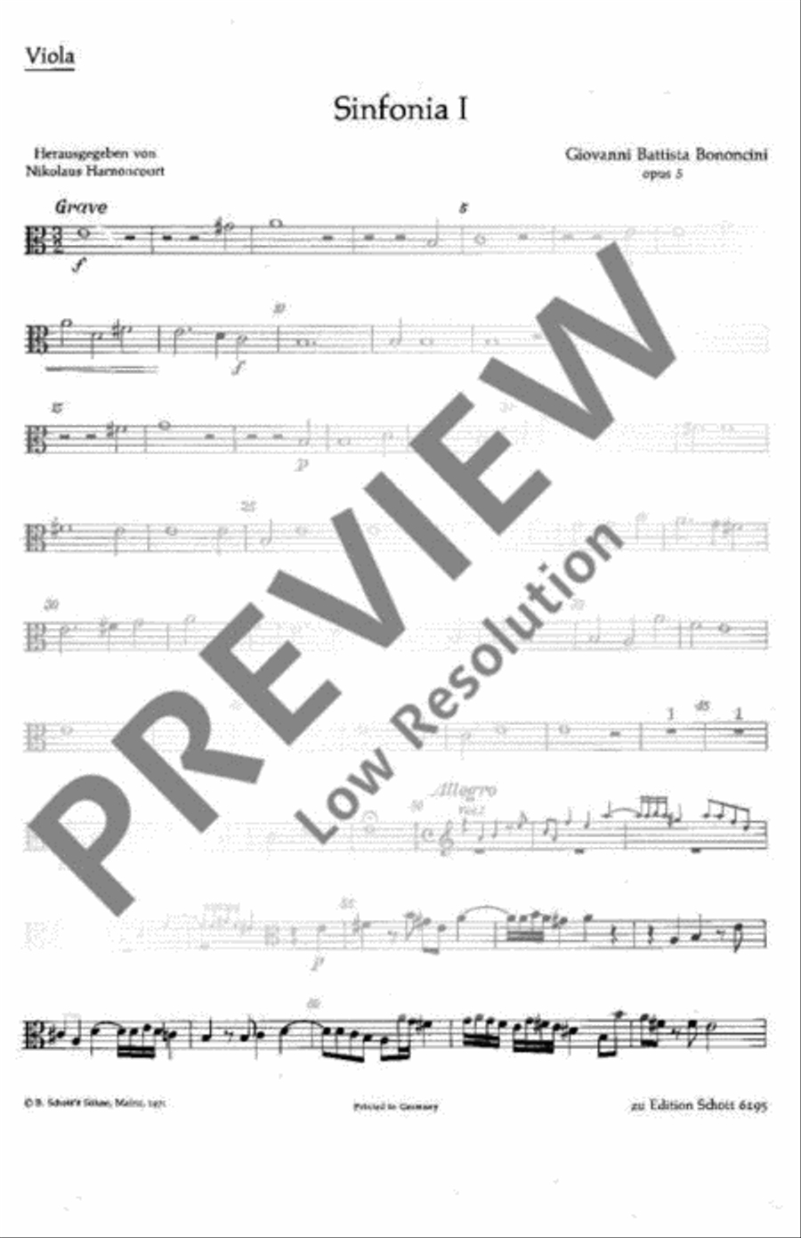 Sinfonia I und XI Viola scores gallery preview page 2