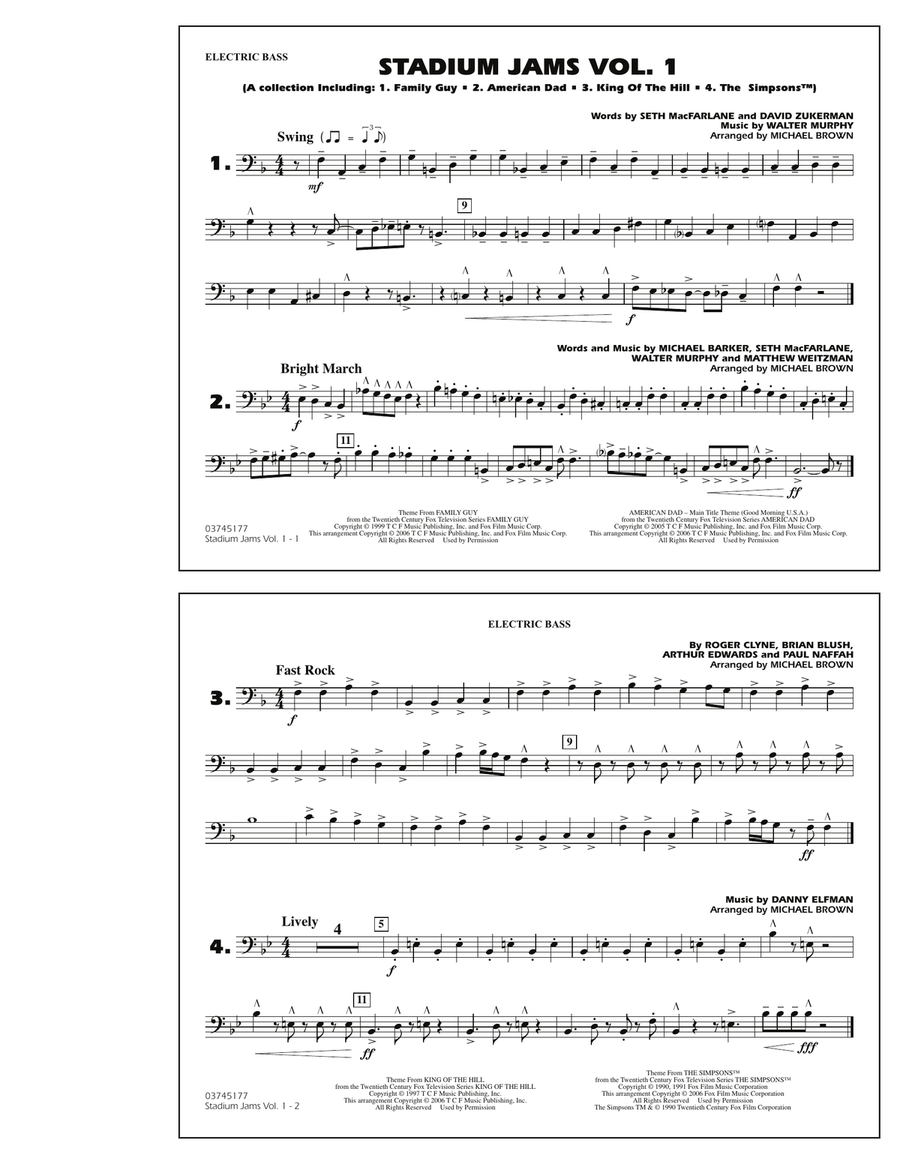 Stadium Jams - Vol. 1 - Electric Bass