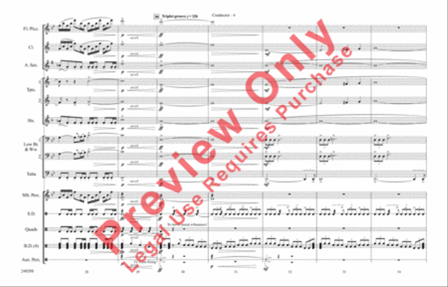 Halo Theme (from Halo Suite) Marching Band scores gallery preview page 5