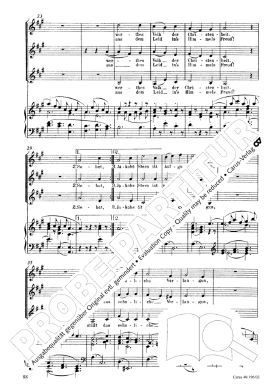 Die Geburt Christi SSA scores gallery preview page 89