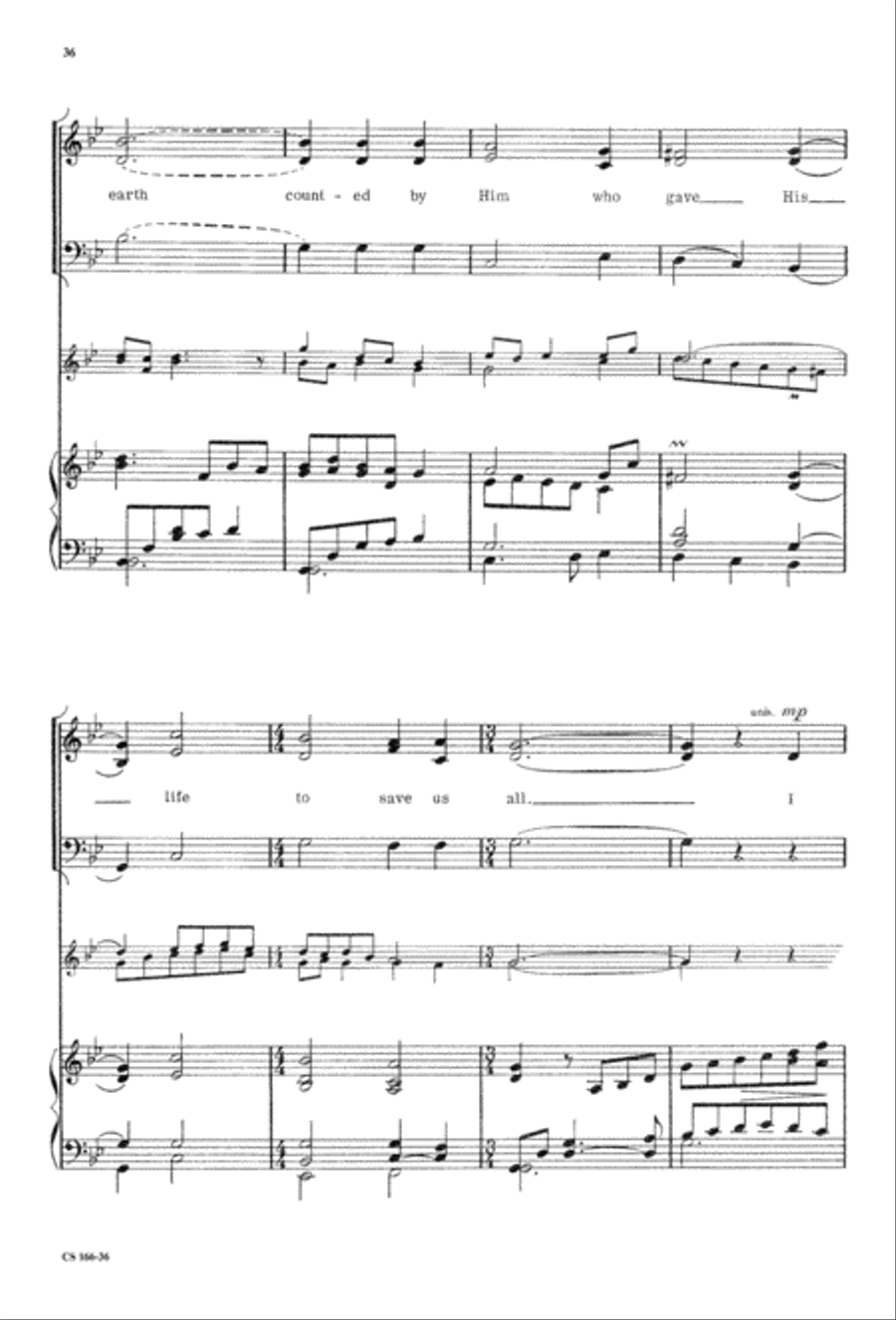 Sacred Anthem Book 3-Part scores gallery preview page 38