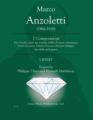 Book cover for 7 Composizioni per viola e piano