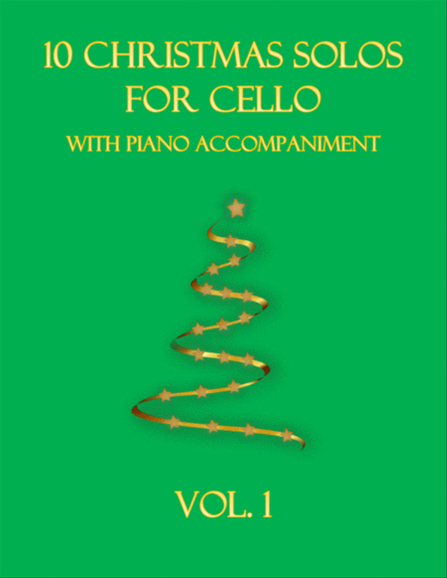 10 Christmas Solos for Cello (with piano accompaniment) vol. 1 image number null