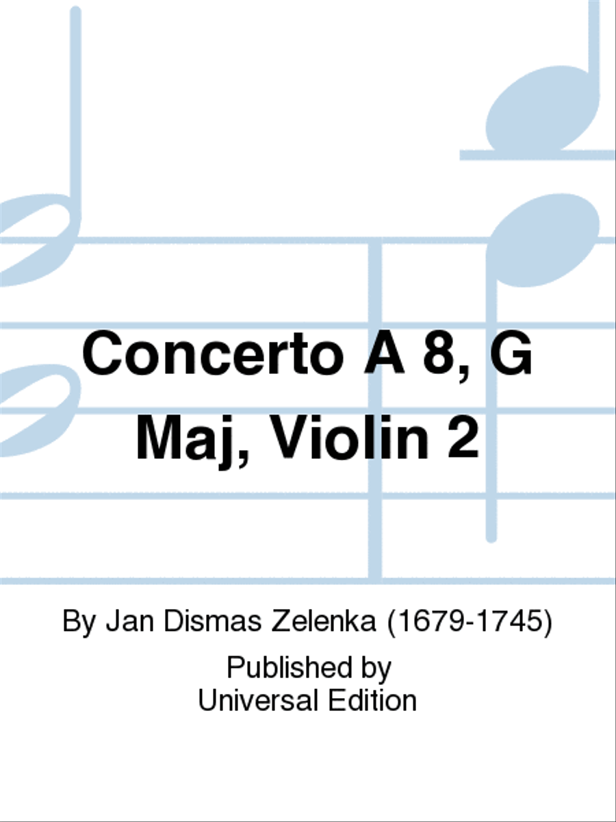 Concerto A 8, G Maj, Vn2 Concerto A 8, G Maj, Vn2 School and Community scores gallery preview page 1