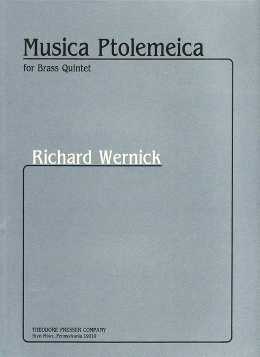 Musica Ptolemeica Brass Quintet scores gallery preview page 1