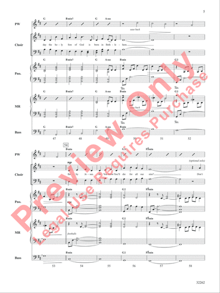 Born in Bethlehem Choir scores gallery preview page 6