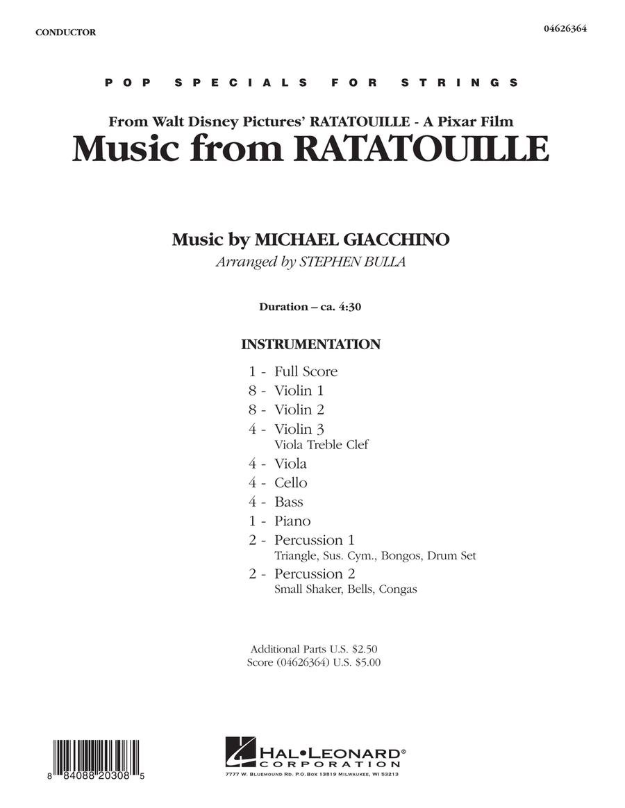 Music from Ratatouille - Full Score Orchestra scores gallery preview page 1