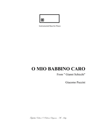 O MIO BABBINO CARO - G. Puccini - For Soprano and Piano - With Mp3 of Instrumental Base for piano em
