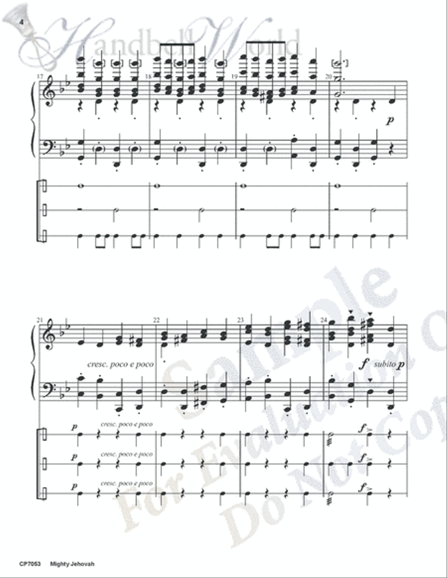 Mighty Jehovah (Russian Dance) 5-Octaves scores gallery preview page 4