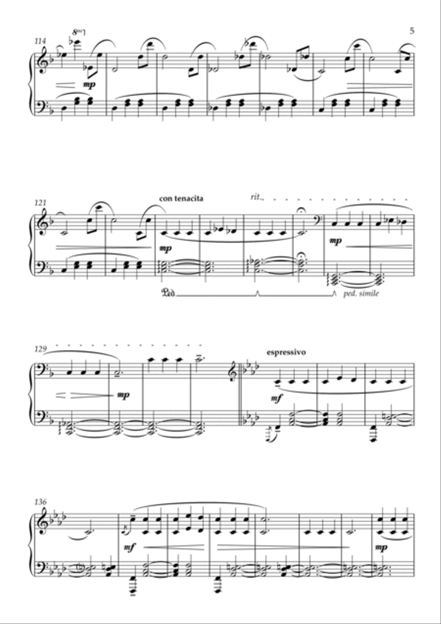 Obsessions of a Composer Obsessions of a Composer Piano Solo scores gallery preview page 5