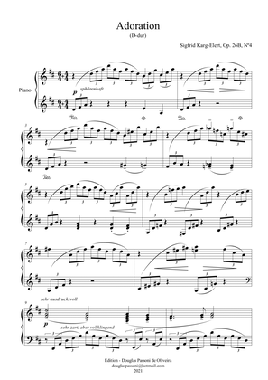 Adoration (Op. 26B, Nº 4) (piano and harmonium) (piano part)