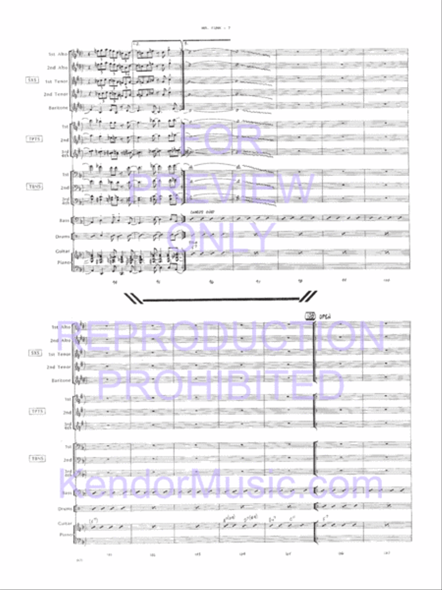 Mr. Funk Jazz Ensemble scores gallery preview page 8
