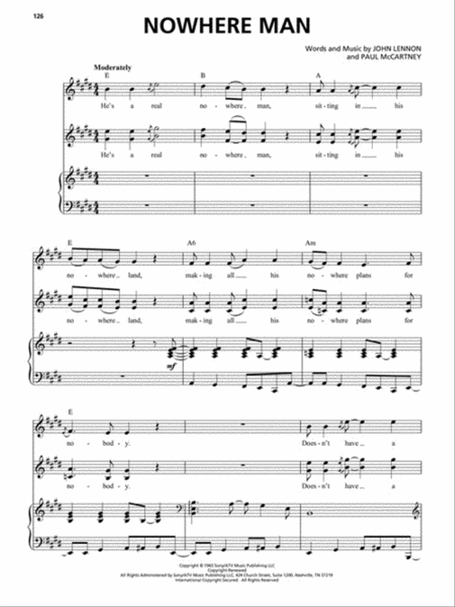 Greatest Pop/Rock Vocal Harmony Songs Voice scores gallery preview page 5