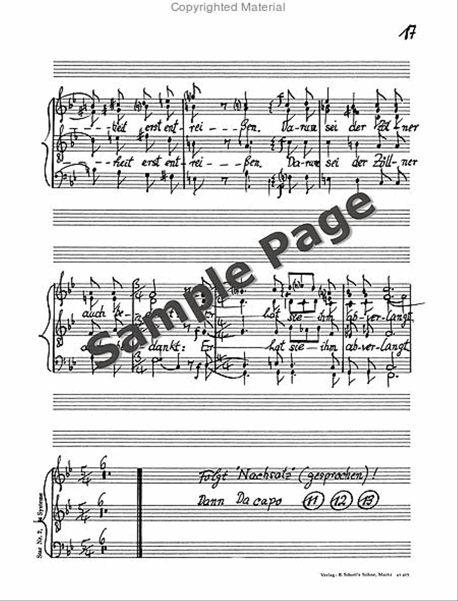 Legende Vom Weisen Choral Score 4-Part scores gallery preview page 20