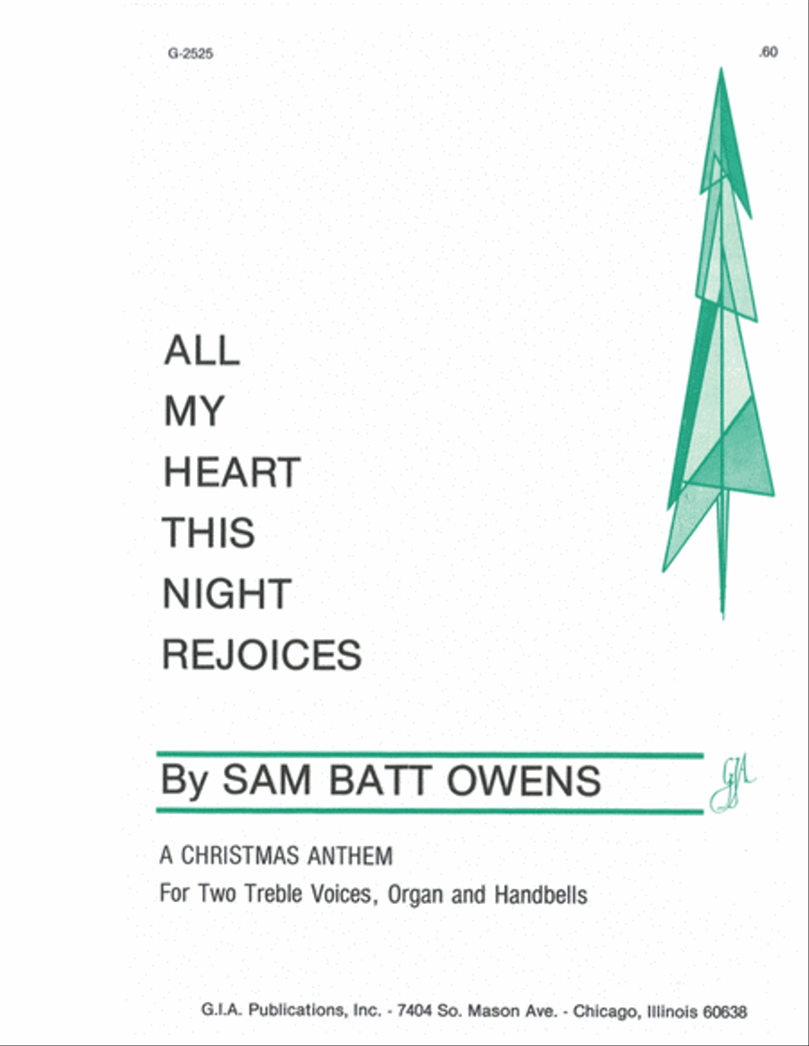 All My Heart This Night Rejoices SA scores gallery preview page 1