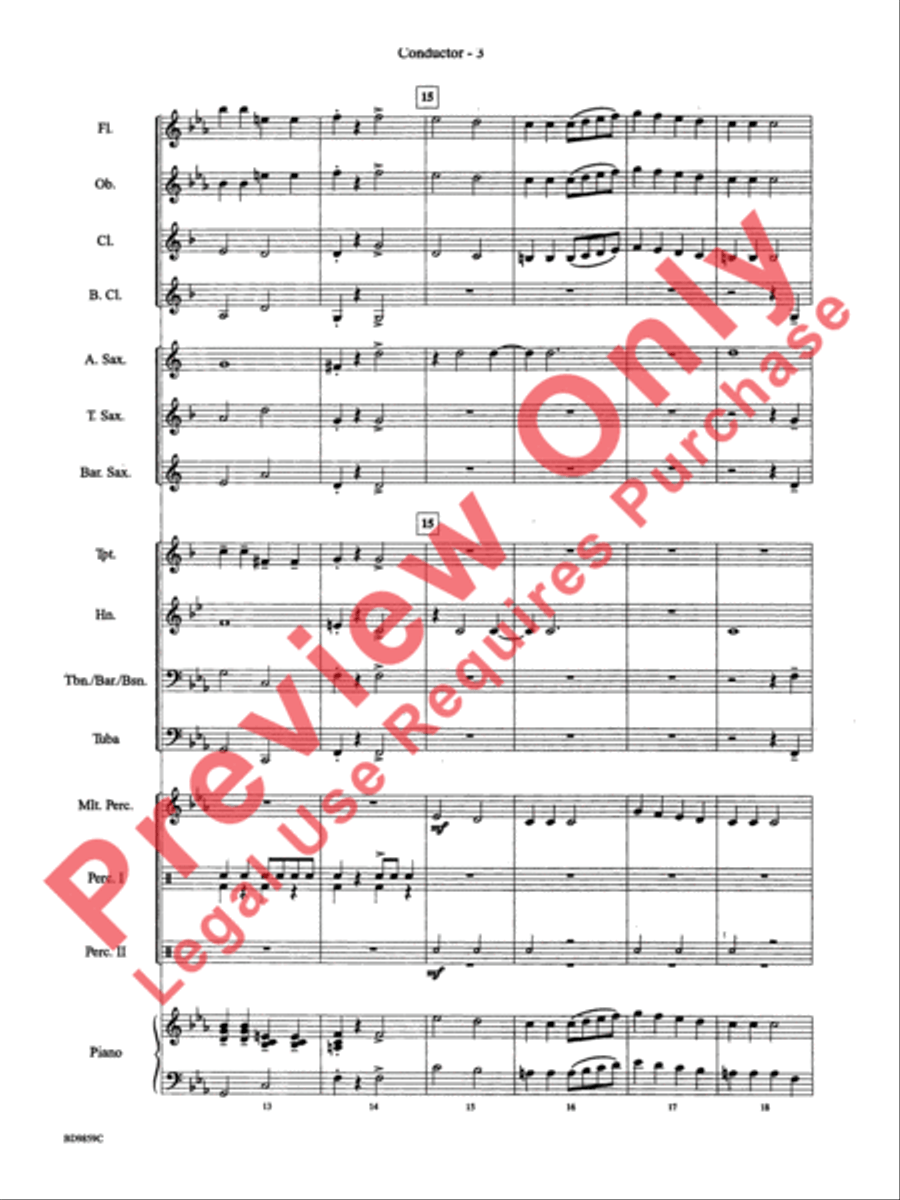 Classic Bits & Pieces (based on Favorite Classic Themes) Concert Band scores gallery preview page 5