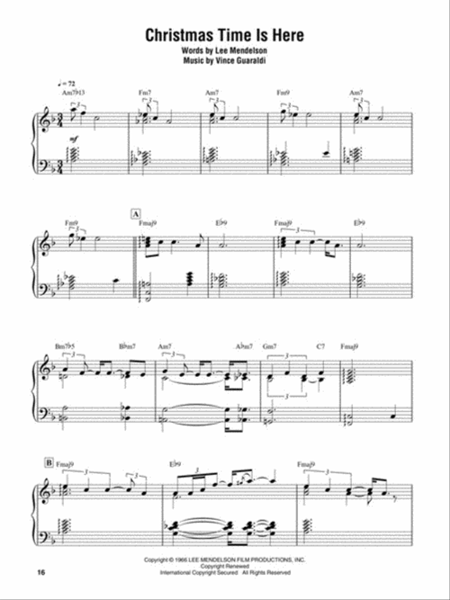 A Charlie Brown Christmas Piano scores gallery preview page 5