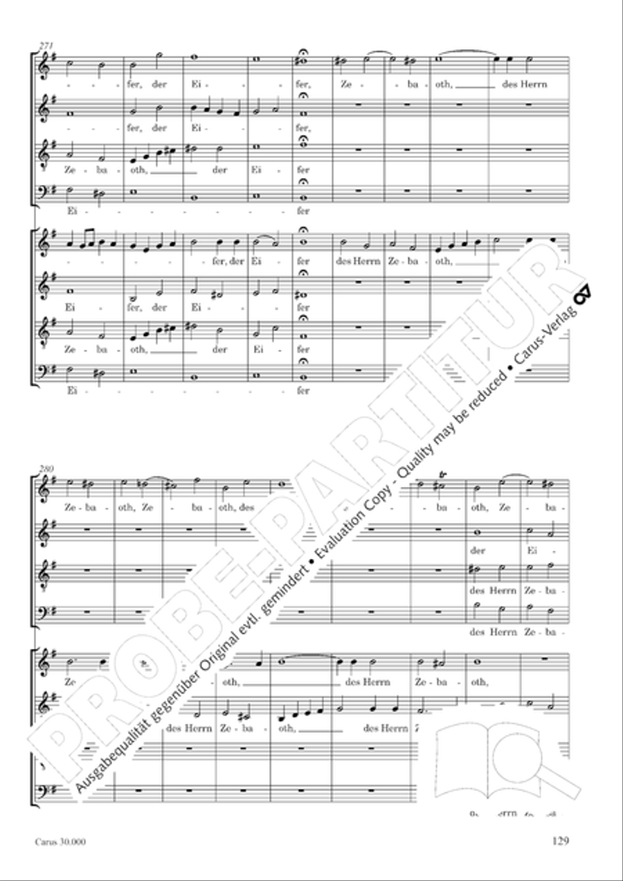 J.L. Bach: The complete motets Choir scores gallery preview page 136