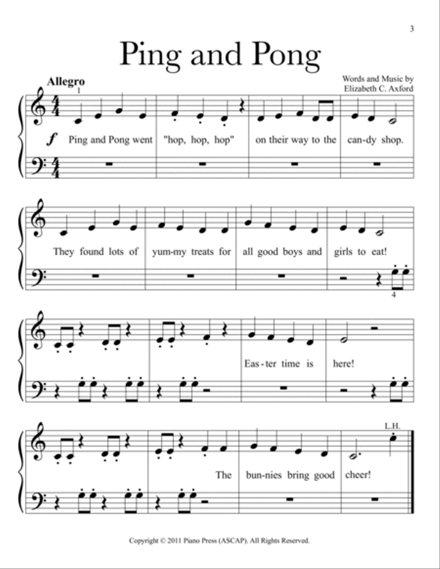 My Easter Fun Book Easy Piano scores gallery preview page 4