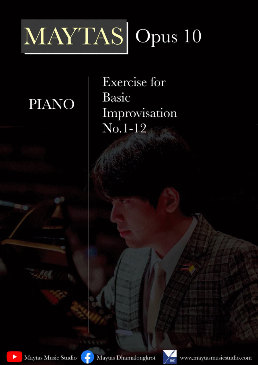 Exercise for Basic Improvisation No.1-12 / Maytas Dhamalongkrot Piano Method scores gallery preview page 1