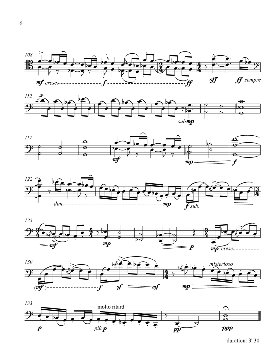 St. Peter's Suite for Solo Cello Chamber Music scores gallery preview page 6