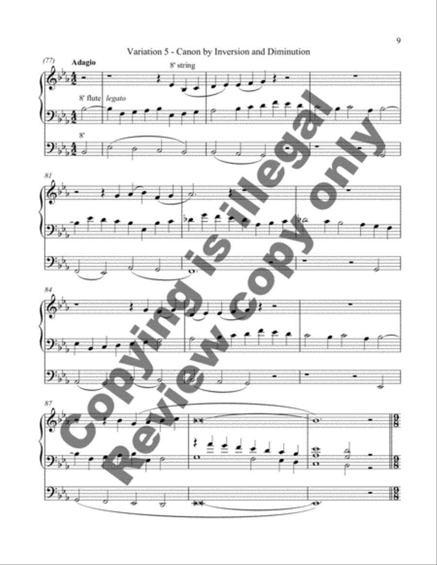 Sonata da Chiesa (Organ Sonata VI) Organ Solo scores gallery preview page 10