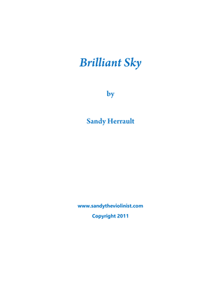 Book cover for Brilliant Sky