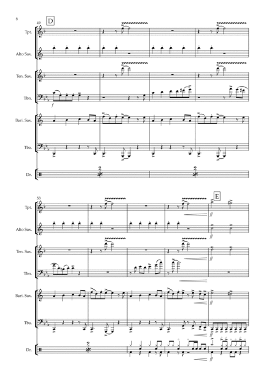Rock Lobster Small Ensemble scores gallery preview page 6