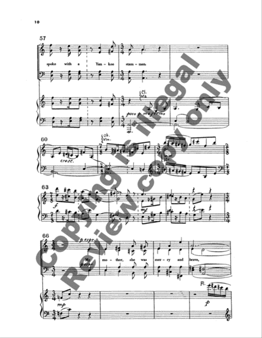The Ballad of William Sycamore 4-Part scores gallery preview page 7
