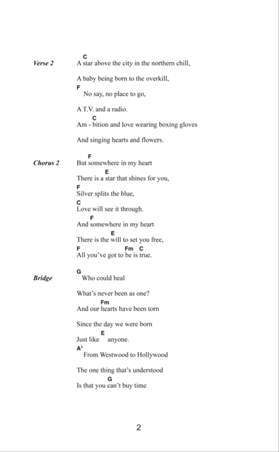 Somewhere In My Heart Ukulele scores gallery preview page 2
