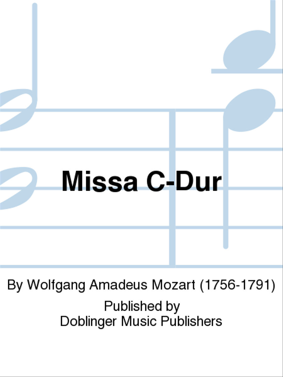Missa C-Dur Missa C-Dur Choir scores gallery preview page 1
