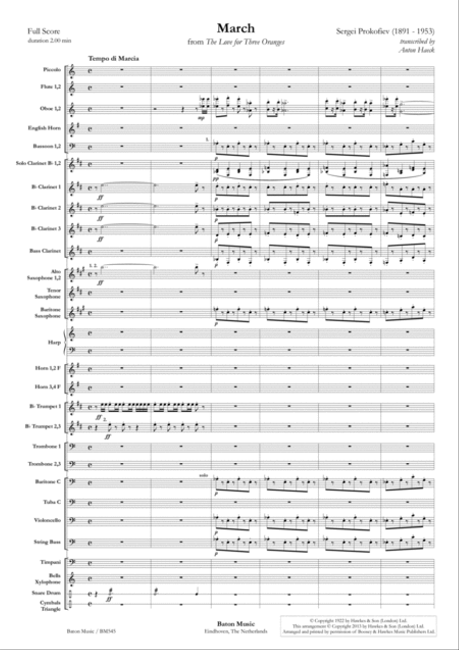 March Concert Band scores gallery preview page 2