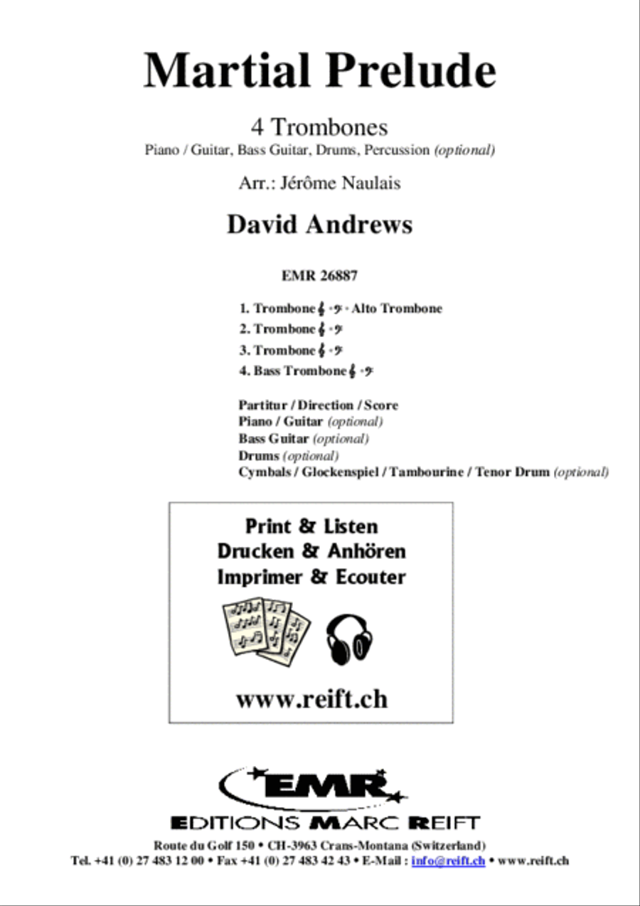 Martial Prelude Trombone Quartet scores gallery preview page 2