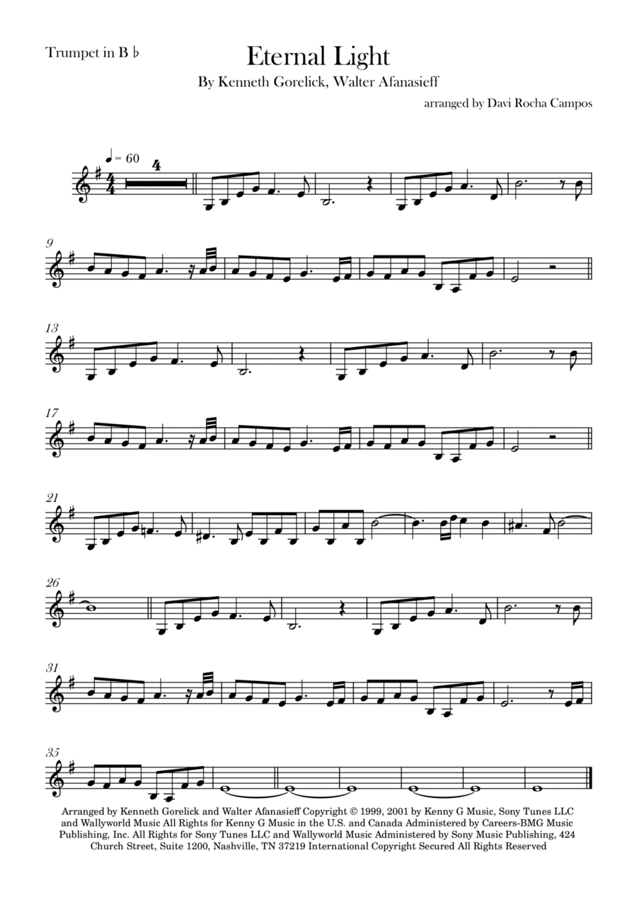 Eternal Light Chamber Music scores gallery preview page 1