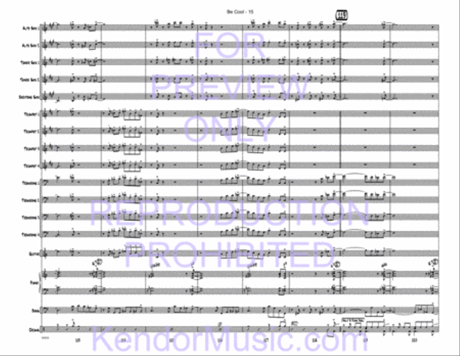 Be Cool Jazz Ensemble scores gallery preview page 17