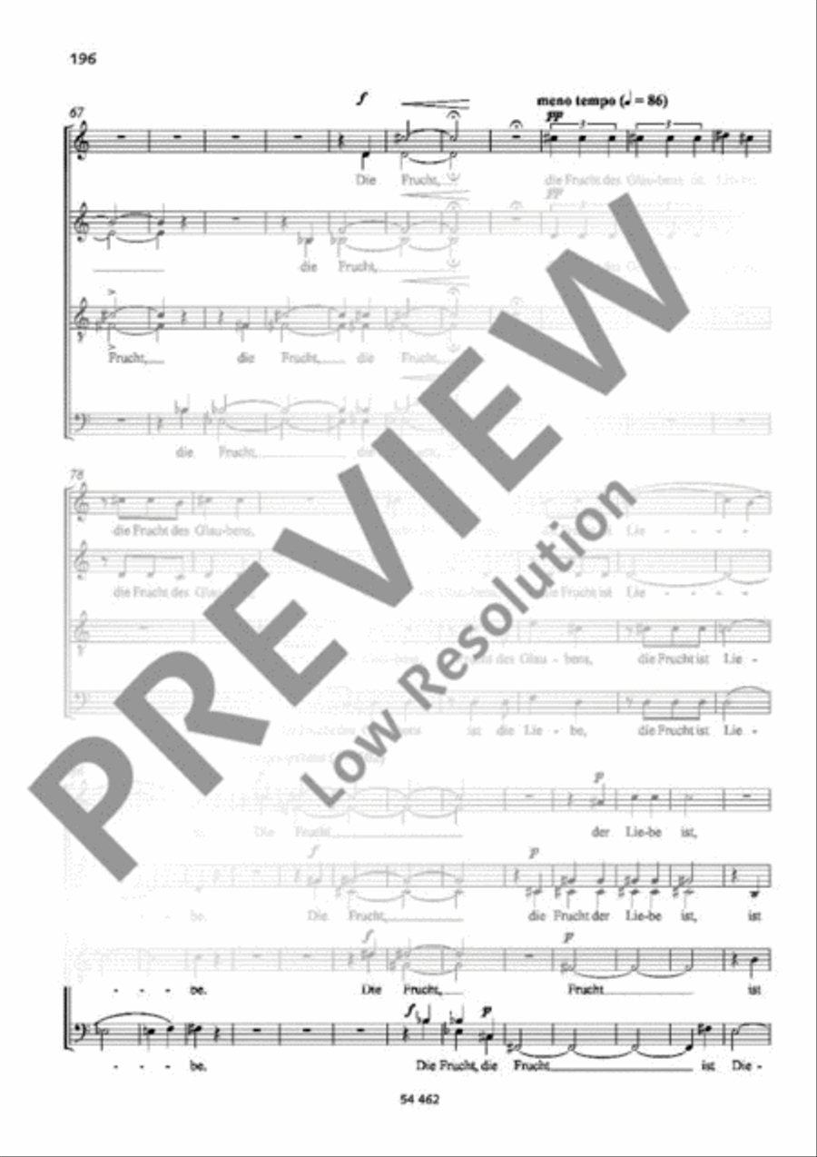 Die Frucht des Schweigens SSAATTBB scores gallery preview page 4
