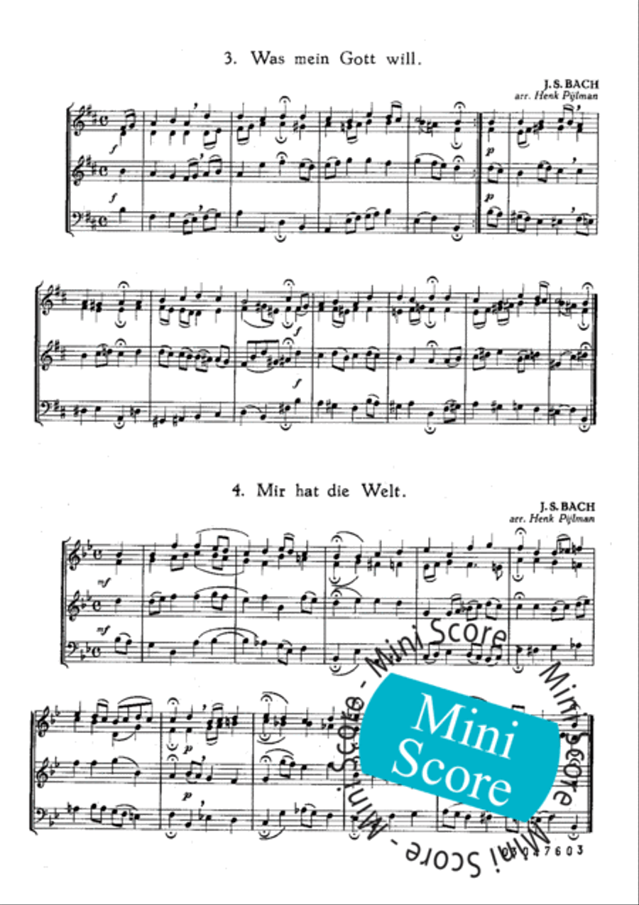 6 Bach Koralen Concert Band scores gallery preview page 6