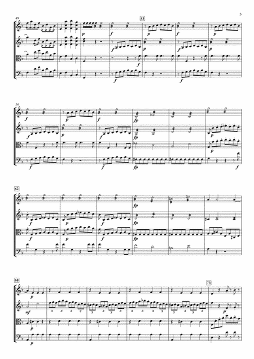 "Die Zauberflöte" for String Quartet, Nr.14 "Der Hölle Rache kocht in meinem Herzen" image number null