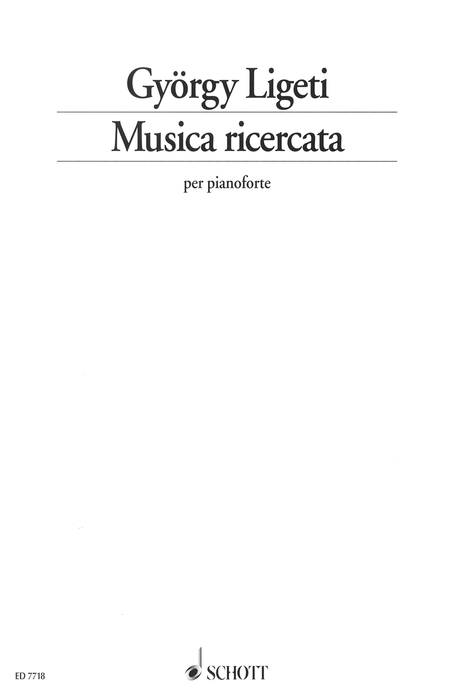 Musica Ricercata (1951-53)