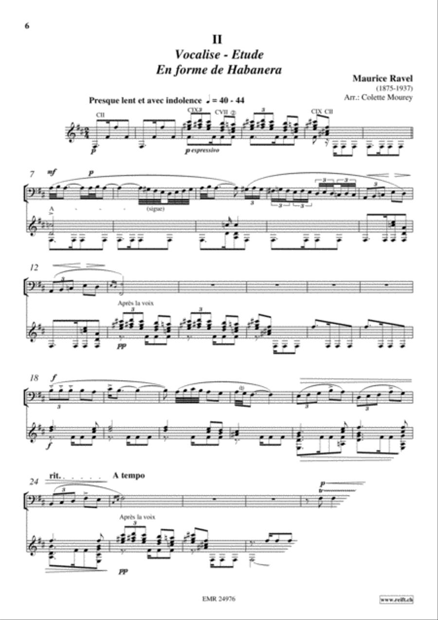 2 Vocalises Guitar scores gallery preview page 4