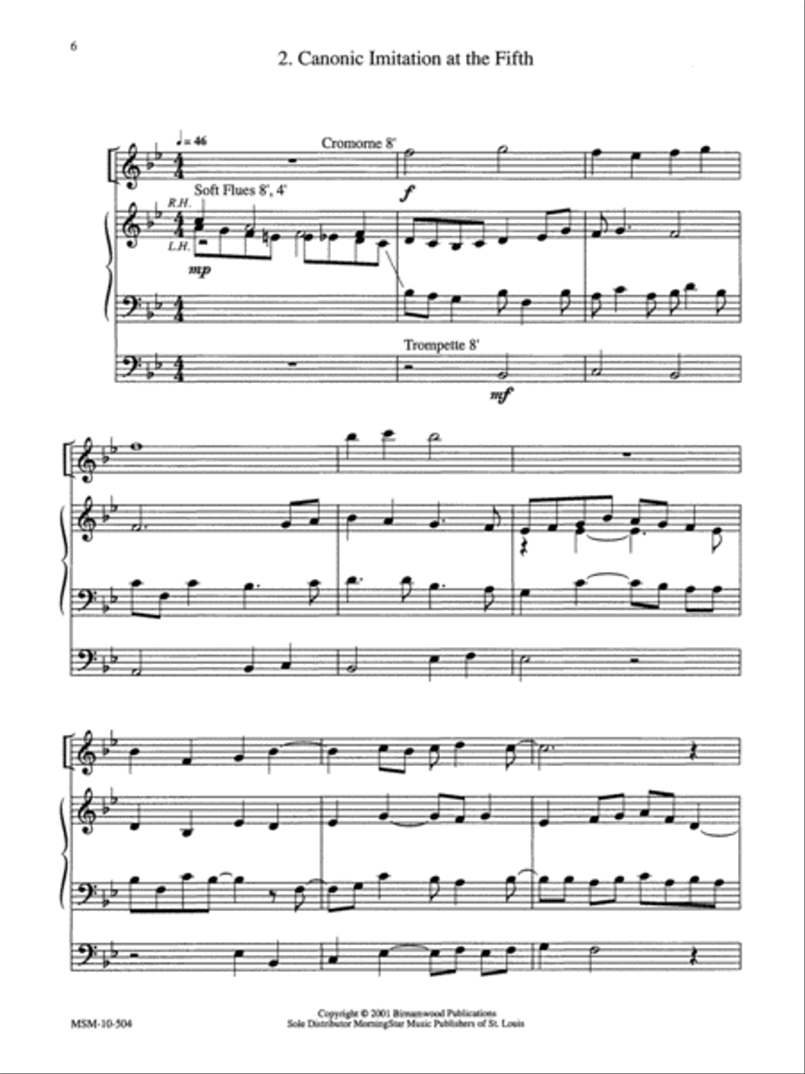 Three Chorale Variations on Veni, Creator Spiritus Organ scores gallery preview page 5